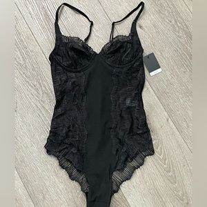 Calvin Klein linear lace bodysuit
